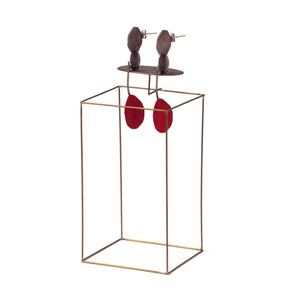 Balancing Red Earring