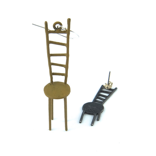 Ladder Chair with Shadow Earring