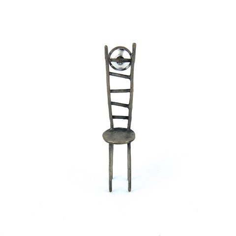 Silver Chair Pin