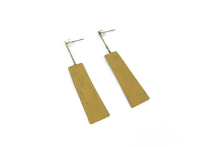 Yellow Square Earring