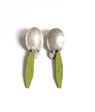 Green Dangling Earring