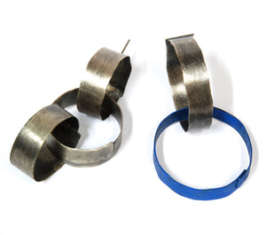 Blue Ring Earring